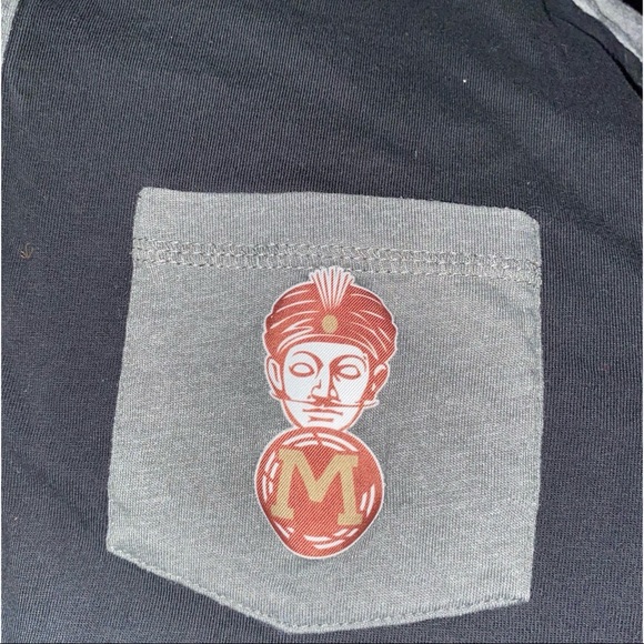 North & Acrux Colorblock Henley Baseball T- Shirt - Picture 4 of 4